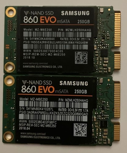 Lot deux samsung 860 - deux, evo