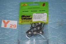 5 Têtes plombées MISTER TWISTER JIG HEADS  naturel poids au choix ( de 5g à 15g)