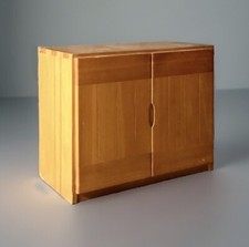 MAISON REGAIN Petit Buffet Bas Pin Massif  1970 Era Perriand Chapo