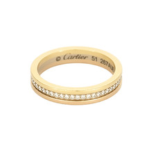 CARTIER - Vendôme Louis Cartier - Alliance trois ors et diamants