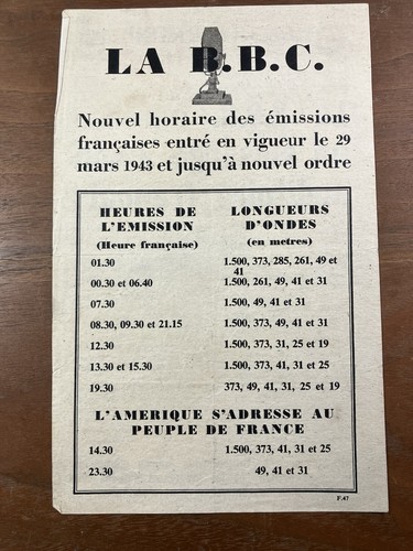 Tract résistance française - tract,