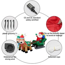 Père Noël gonflable géant