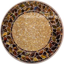 76.2cm Marbre Table Top Mosaïque Incrustation Pietradura Main Travail Home Décor