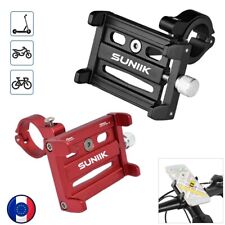 Support Téléphone Portable pour Guidon Trottinette, VTT, Vélo, Scooter-Aluminium