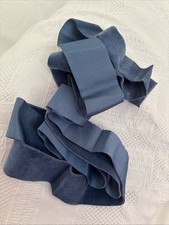 Ruban Ancien Velours Soie ?´ Bleu