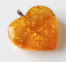 Pendentif Coeur en Ambre de la
