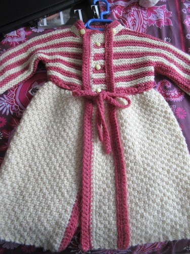 Manteau laine tricote - manteau, en