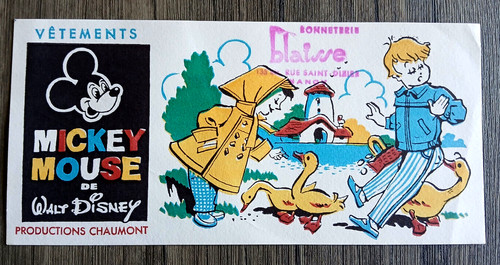 Buvard mickey mousse vétement - buvard,