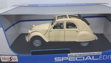 2CV BEIGE DECAPOTEE CITROEN 1952 MAISTO 31835CR ECHELLE 1/18 voiture collection