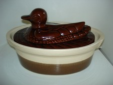 Terrine couvercle canard terre