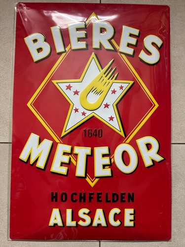 Tole plaque biere - tole, meteor