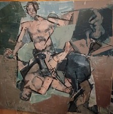 Toile cubiste, grand format