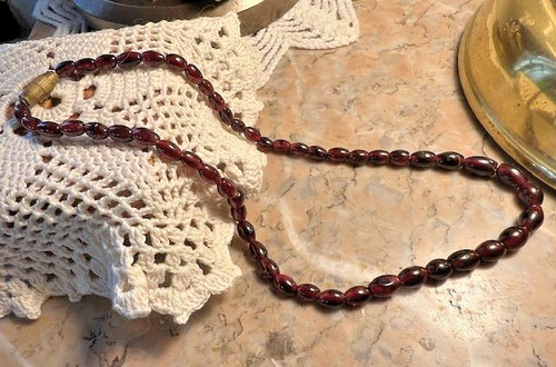 Collier ancien perles pierre