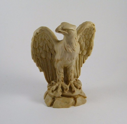 Resin bald eagle figure - resin,