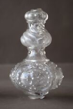 Balustre en verre pour axe de lustre d'église , décor croix , XIXème siècle