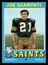 Joe Scarpati 1971 Topps Card
