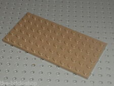 LEGO Plaque Plate 6 x 12 DkTan