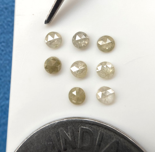 Diamant naturel taillé - naturel, rond