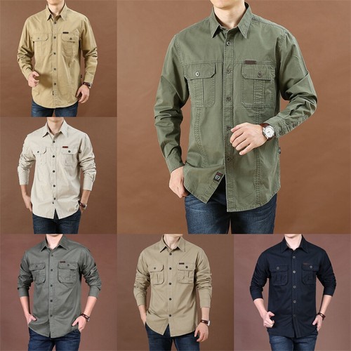 Hommes coton tactique chemises - hommes,