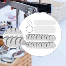 Lot de 200 pièces de badges vierges en métal pour presse à badges