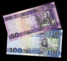 SUD SOUDAN 2 billets 50 et 100
