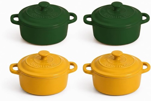 Stoneware mini cocotte set - mini,