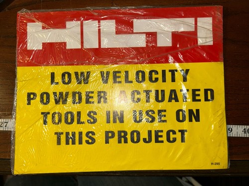 Hilti low velocity powder - velocity,