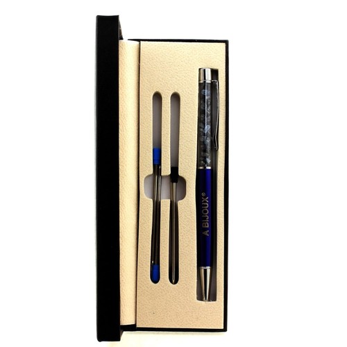Stylo minéraux saphir brut - minéraux,