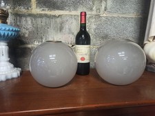 2 globes ancien en verre