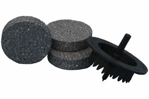 Rondelle styrofoam graphite - rondelle,