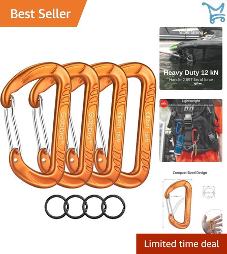 Heavy duty aluminum - duty, carabiner