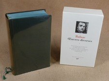 LA PLEIADE : BALZAC - OEUVRES DIVERSES 1  / 1990