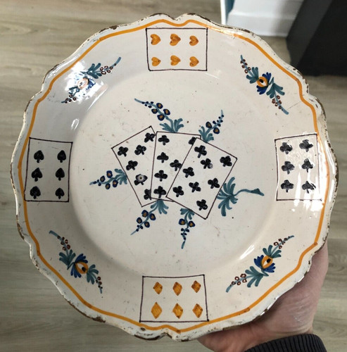 Assiette faïence décor - faïence, à
