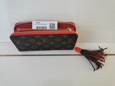 Louis Vuitton - Portefeuille Monogram Pompon Zippy Wallet Coquelicot - Neuf