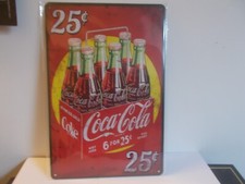 plaque publicitaire COCA-COLA