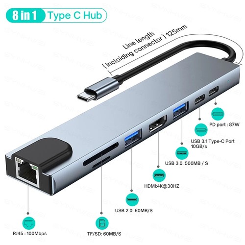 Hub usb 1 4k - hub,