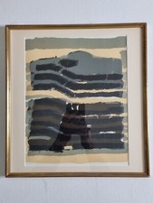 Raoul Ubac, Lithographie originale 1966, Derrière le Miroir, encadrée 38×40 cm