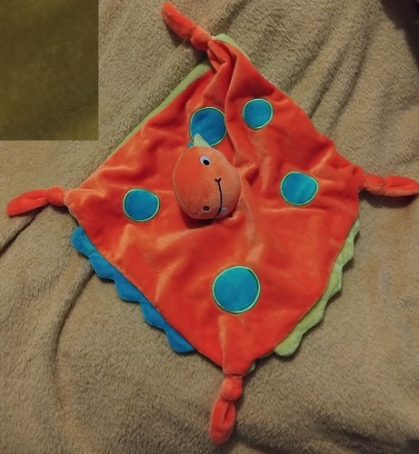 Doudou dinosaure dragon orange - doudou,