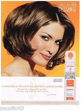 PUBLICITE ADVERTISING 105  2002  produits capillaires JACQUES DESSANGE  MOUSSSE