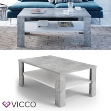 Vicco table basse table de salon béton blanc table console table d’appoint