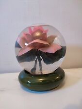 🌹 Ancienne Rose éternelle boule eau - Déco Vintage Fleur Artificielle Amour 🌹