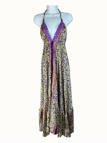 Vintage silk sari halter open - vintage,
