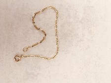 bracelet plaque or sur argent