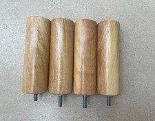 4 pieds de lit à visser bois