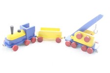 Ancienne locomotive bois - ancienne, en