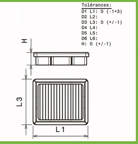 Filtre air green pour - a,