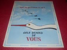 AVIATION AFFICHE ORIGINALE /