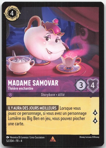 Carte lorcana madame samovar - madame,