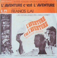 JOHNNY HALLYDAY: RARE EP "L'AVENTURE C'EST L'AVENTURE" (VERSIONS INSTRUMENTALES)