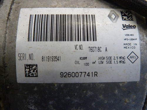 Compresseur renault clio iv - compresseur,